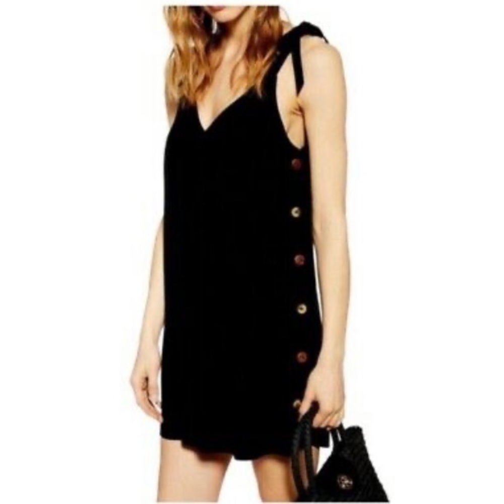 Topshop Tilda Button Mini Dress